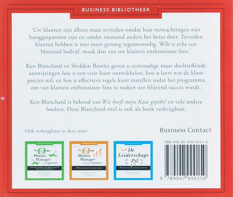 Achterkant van Maak een fan van uw klant set 2 CD'S