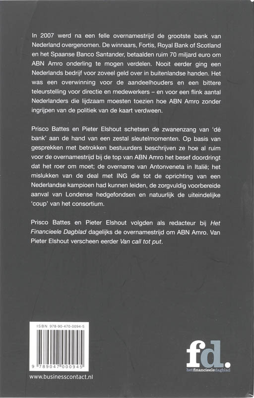 Achterkant van De val van ABN AMRO
