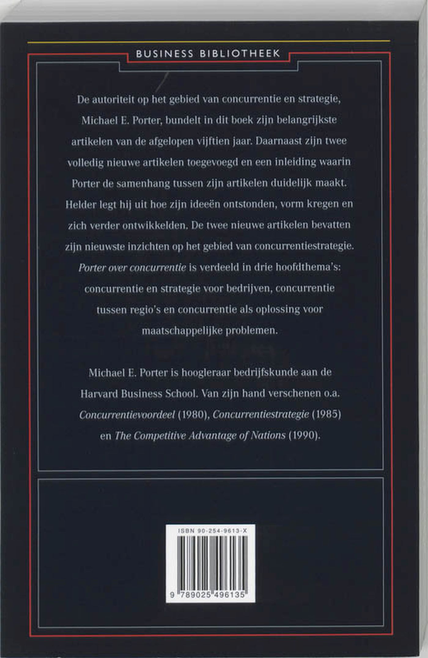 Achterkant van Porter over concurrentie