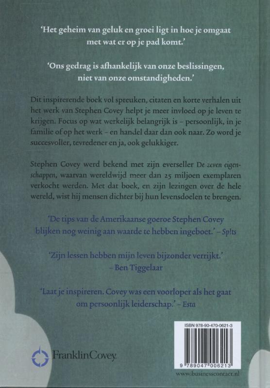 Achterkant van Leef vanuit je verbeelding