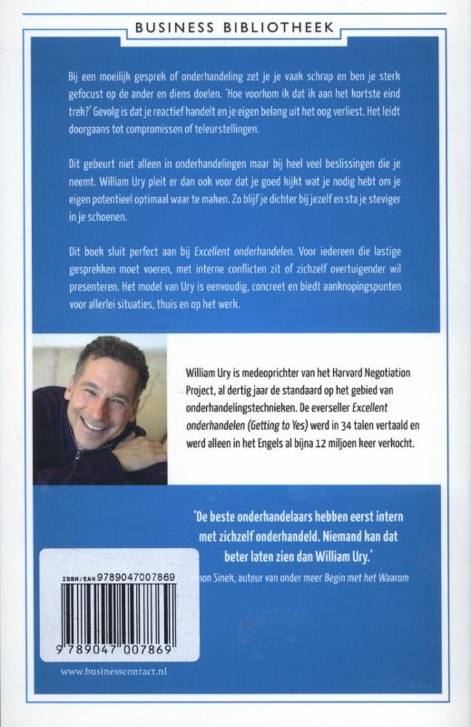 Achterkant van Persoonlijk onderhandelen