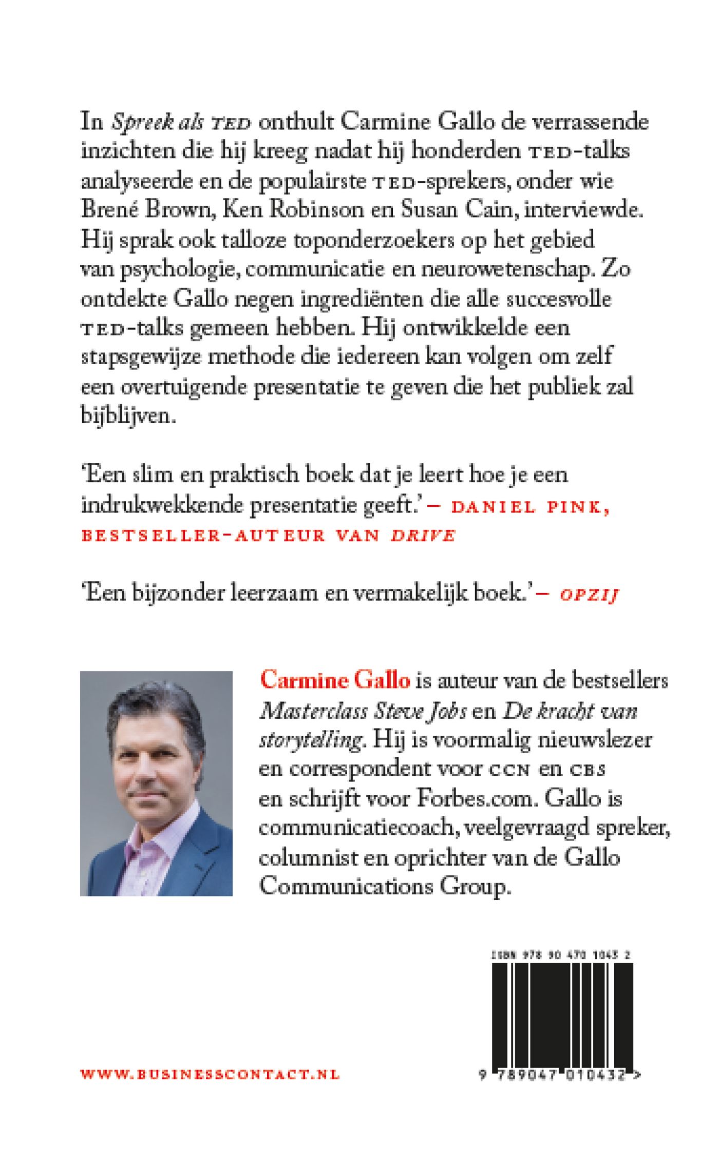 Achterkant van Spreek als TED