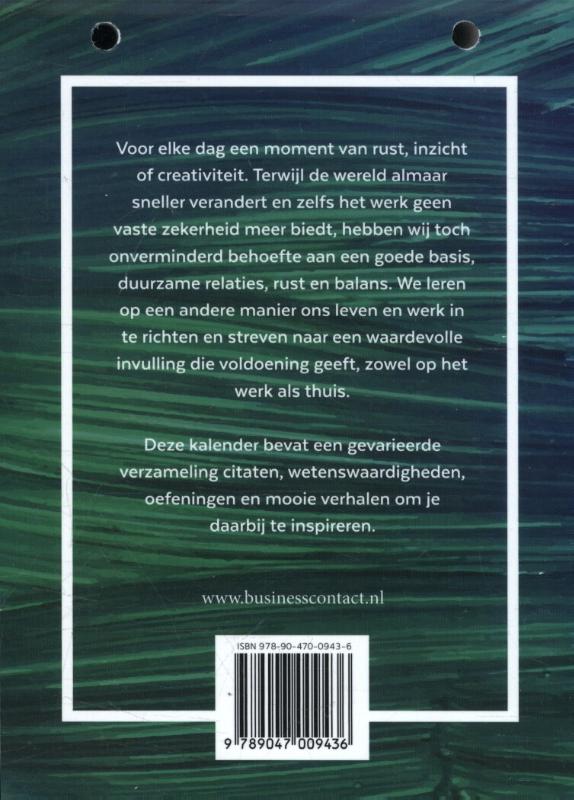Achterkant van Inspiratiekalender 2017