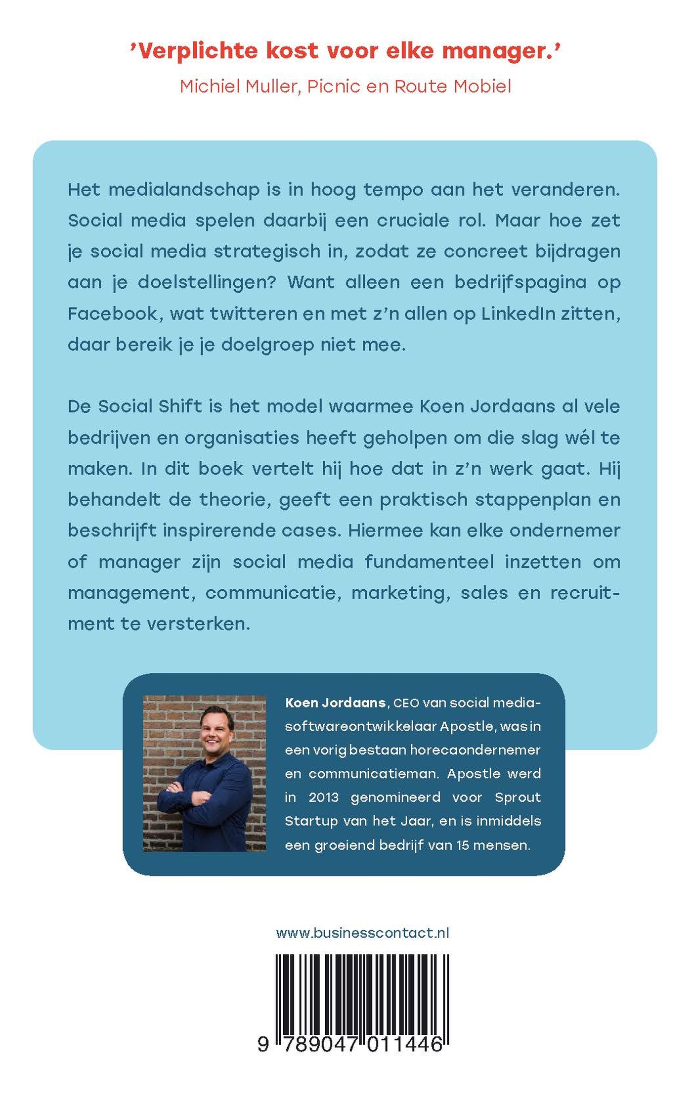 Achterkant van Social shift