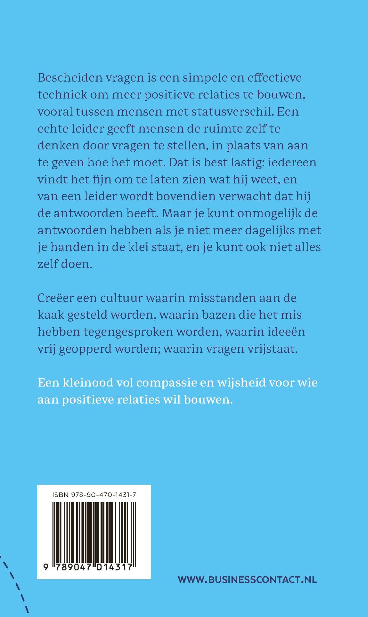 Achterkant van Bescheiden vragen