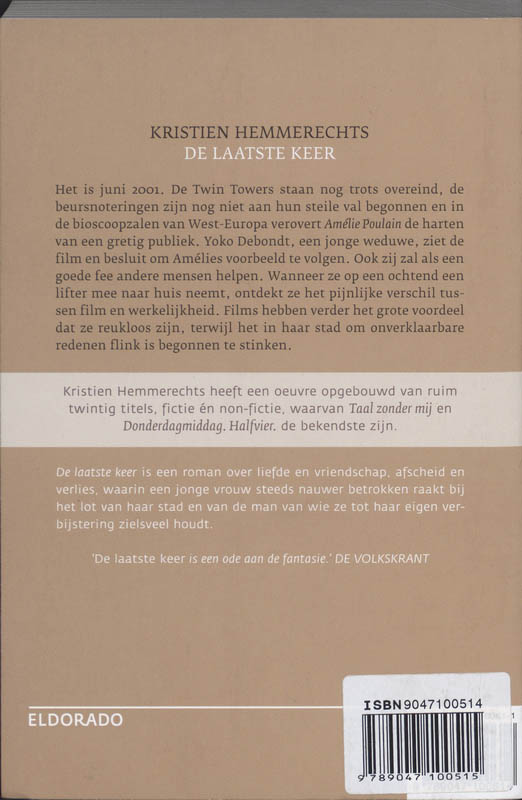 Achterkant van De laatste keer