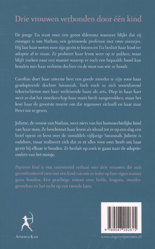 Achterkant van Papieren kind