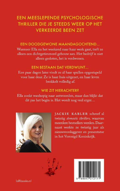 Achterkant van De wraakactie