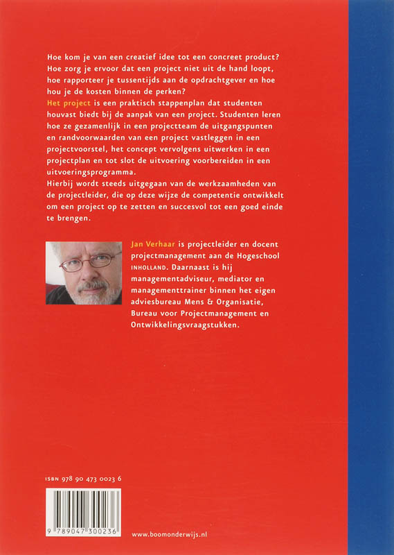 Achterkant van Het project