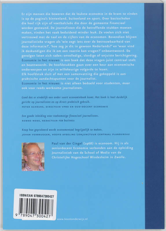 Achterkant van Economie in het nieuws