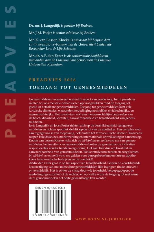 Achterkant van Toegang tot geneesmiddelen