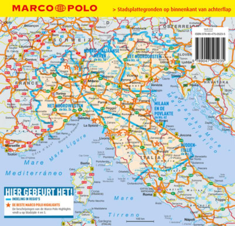 Achterkant van Noord-Italie