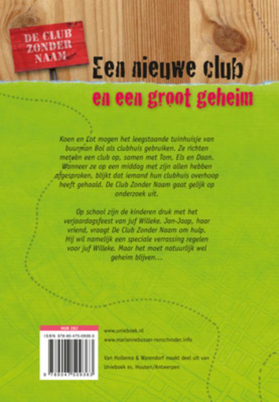 Achterkant van Een nieuwe club en een groot geheim