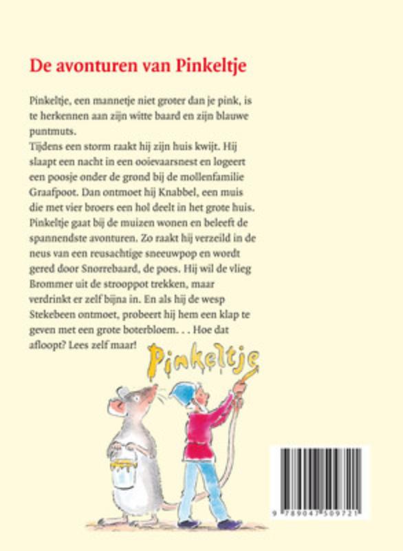 Achterkant van Avonturen van Pinkeltje