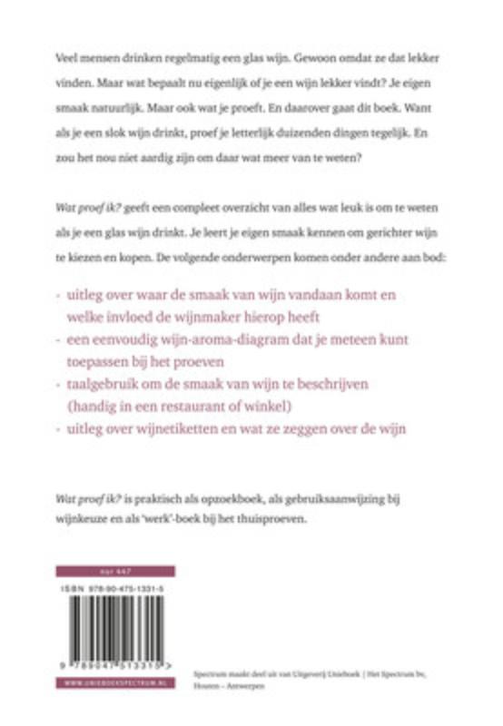 Achterkant van Wat proef ik?
