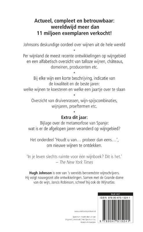 Achterkant van Wijngids 2011