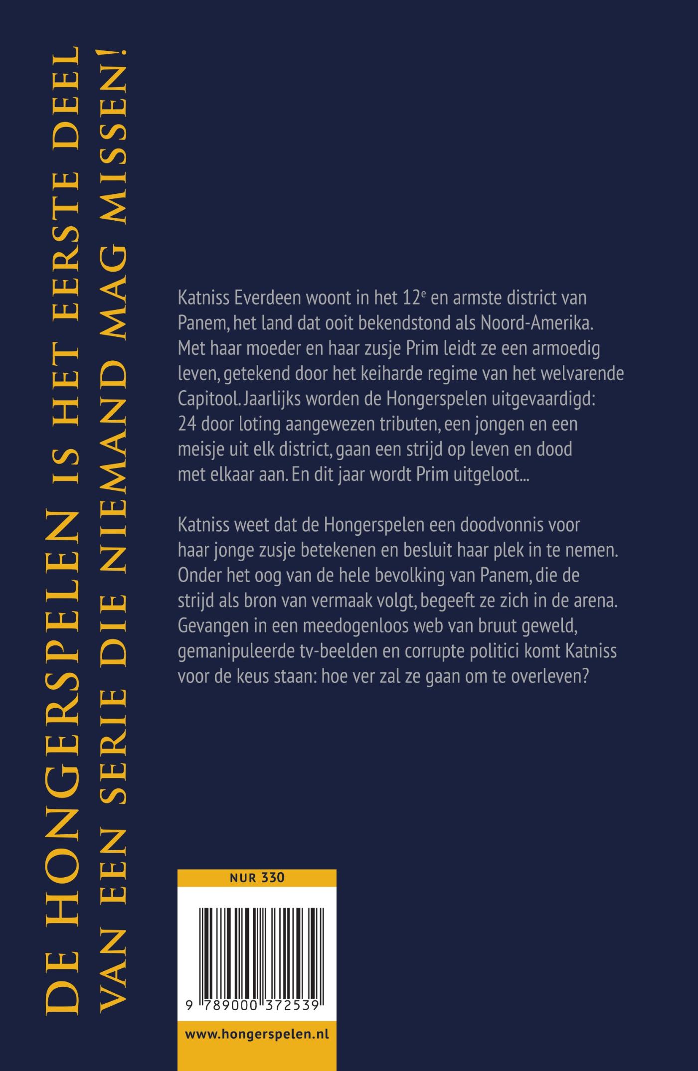 Achterkant van De Hongerspelen