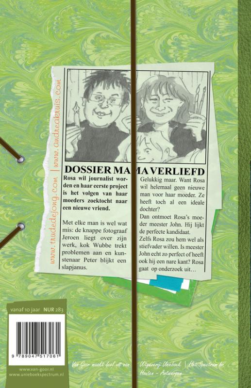 Achterkant van Dossier Mama verliefd