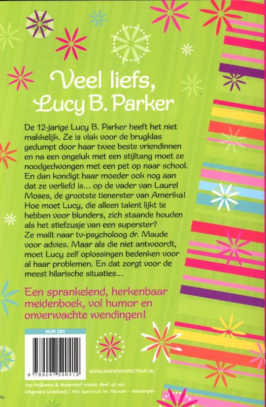 Achterkant van Veel liefs, Lucy B. Parker