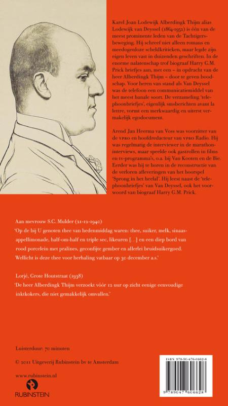 Achterkant van Telephoonbriefjes