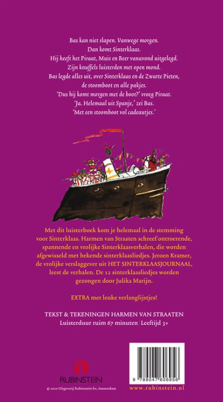 Achterkant van Het Grote Sinterklaas versjes en verhalen-luisterboek