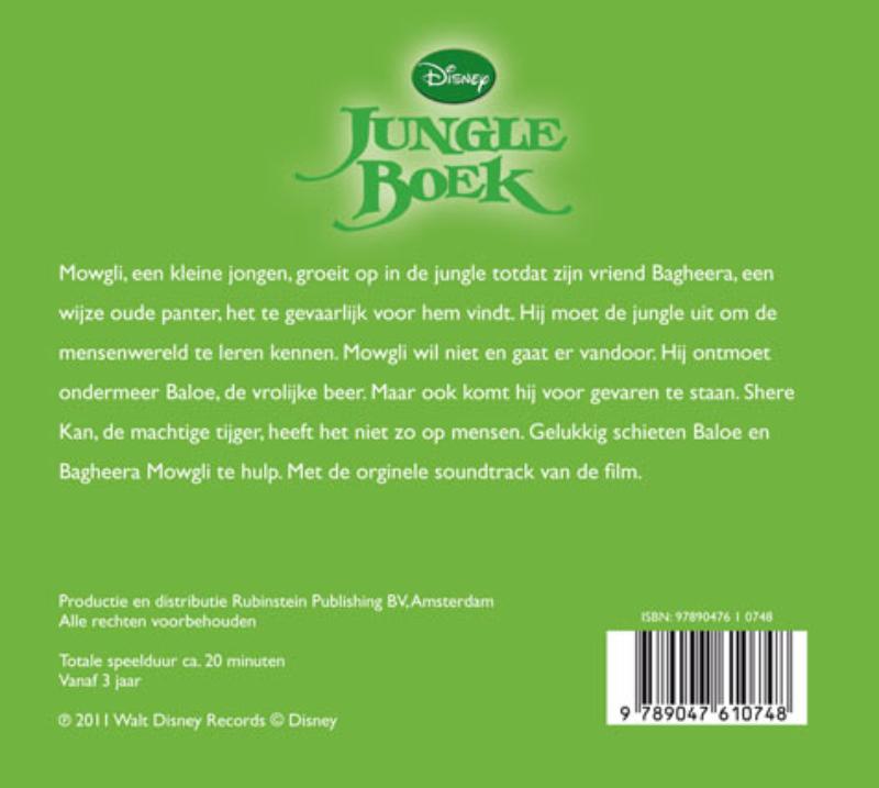 Achterkant van Jungle Boek