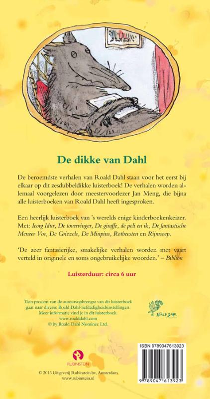 Achterkant van De dikke van Dahl