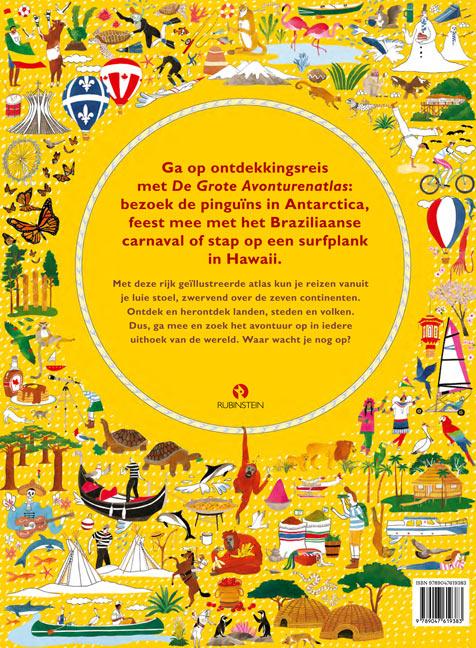 Achterkant van De grote avonturenatlas
