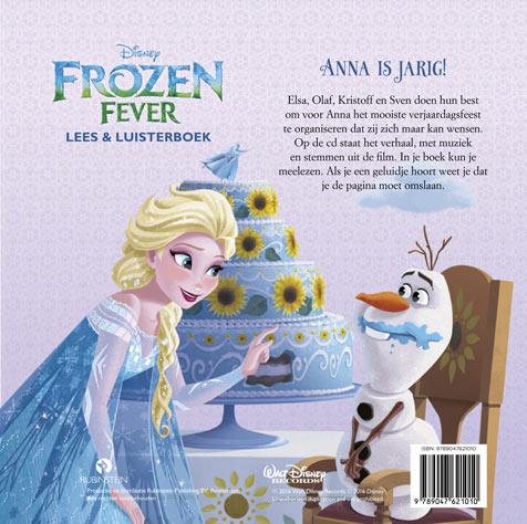 Achterkant van Frozen Fever