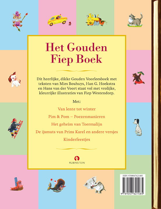Achterkant van Het Gouden Fiep boek