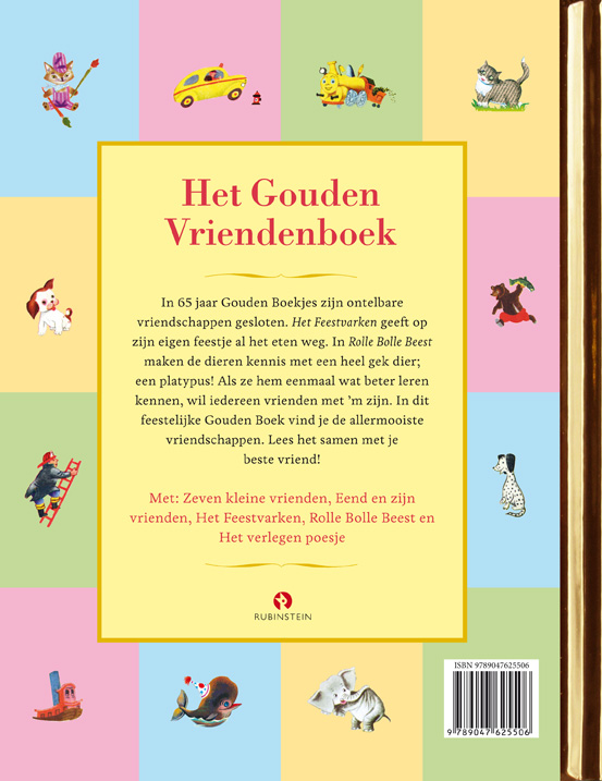 Achterkant van Het Gouden Vriendenboek