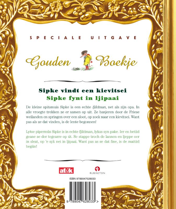 Achterkant van Sipke vindt een kievitsei / Sipke fynt in ljipaai