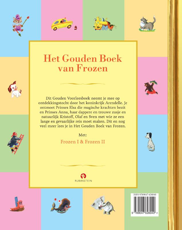 Achterkant van Het Gouden Boek van Frozen