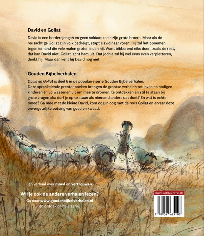 Achterkant van David en Goliat