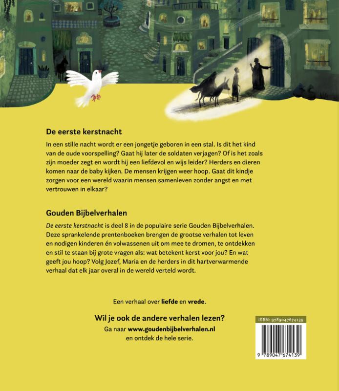 Achterkant van De eerste kerstnacht
