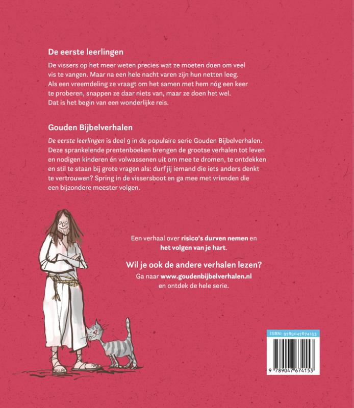 Achterkant van De eerste leerlingen