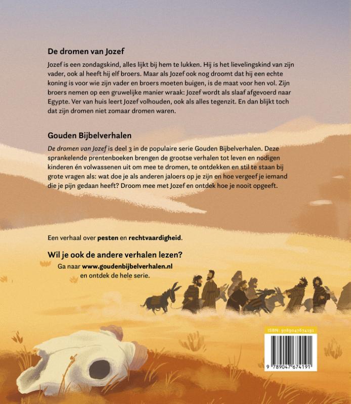 Achterkant van De dromen van Jozef
