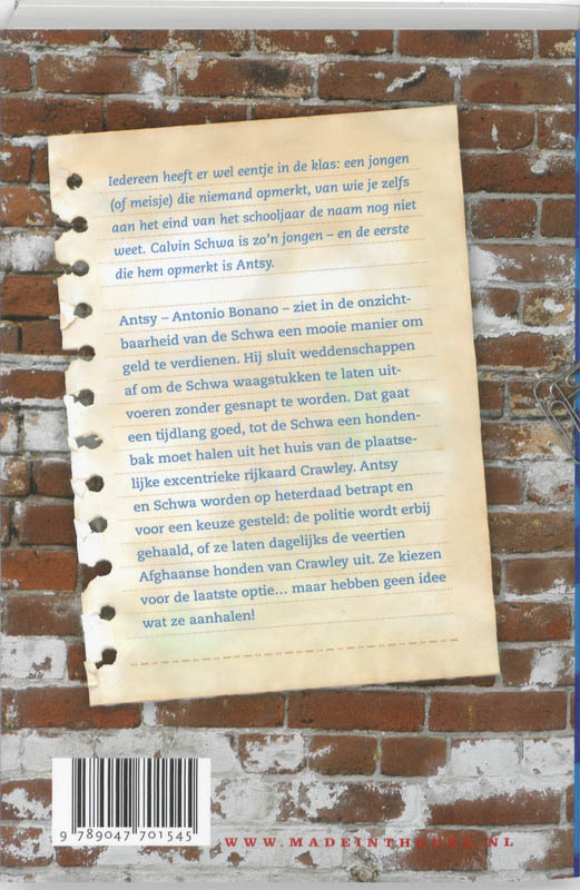 Achterkant van The Schwa Was Here
