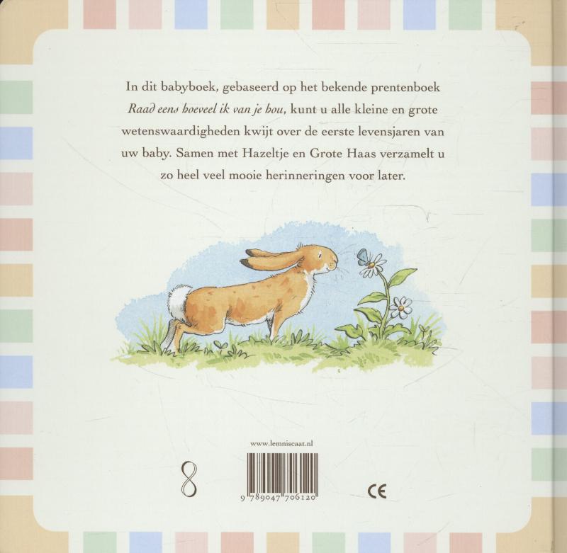 Achterkant van Babyboek