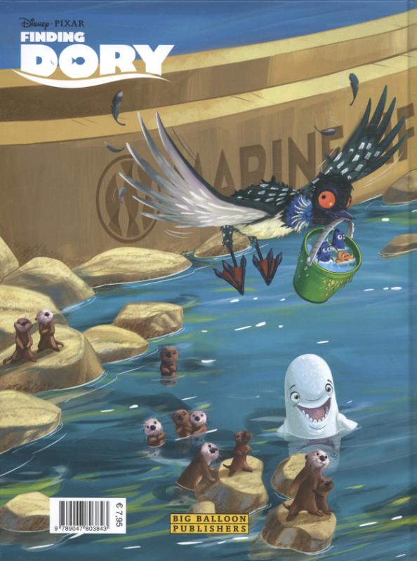 Achterkant van Finding Dory
