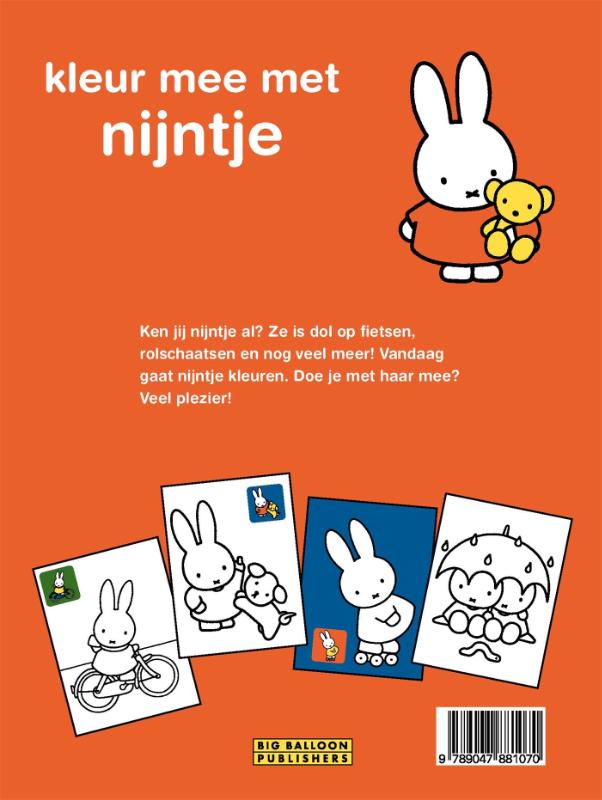 Achterkant van Kleur mee met nijntje