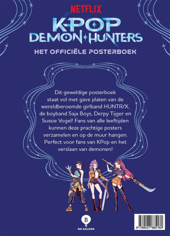 Achterkant van Het officiële posterboek