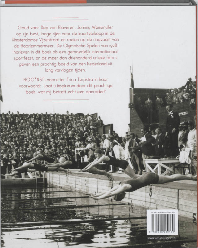 Achterkant van De Olympische Spelen Amsterdam 1928