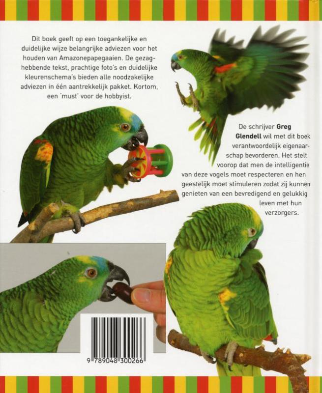 Achterkant van Amazonepapegaaien