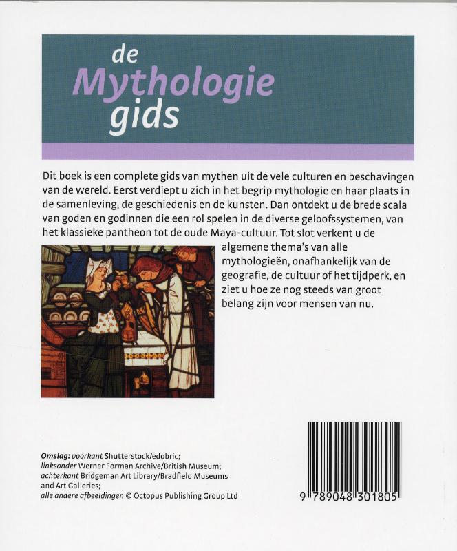 Achterkant van De mythologiegids