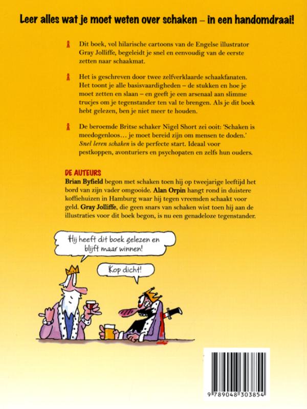 Achterkant van Snel leren schaken
