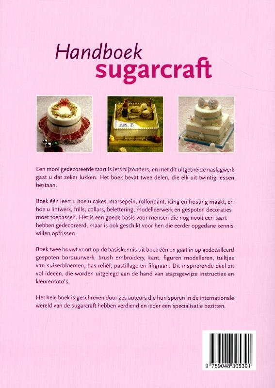 Achterkant van Handboek sugarcraft