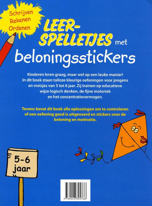Achterkant van 5-6 jaar