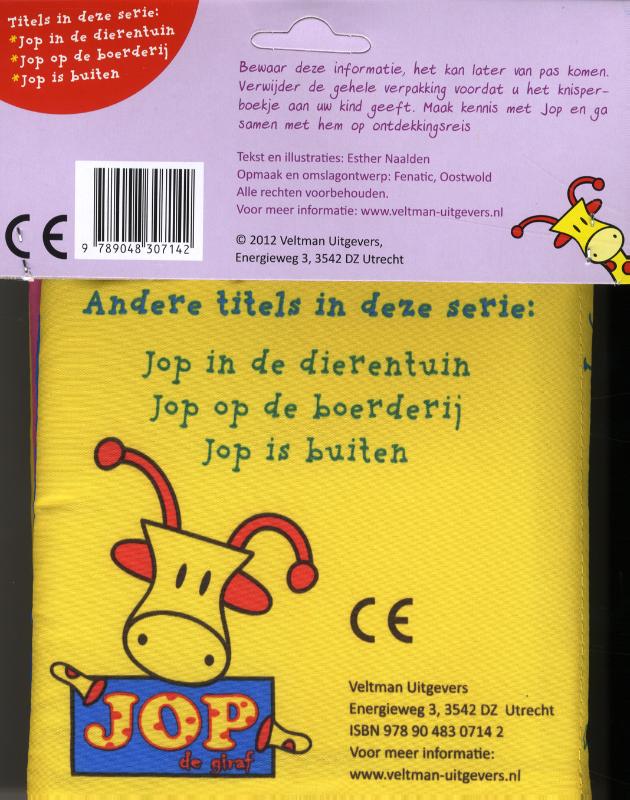 Achterkant van Jop is thuis