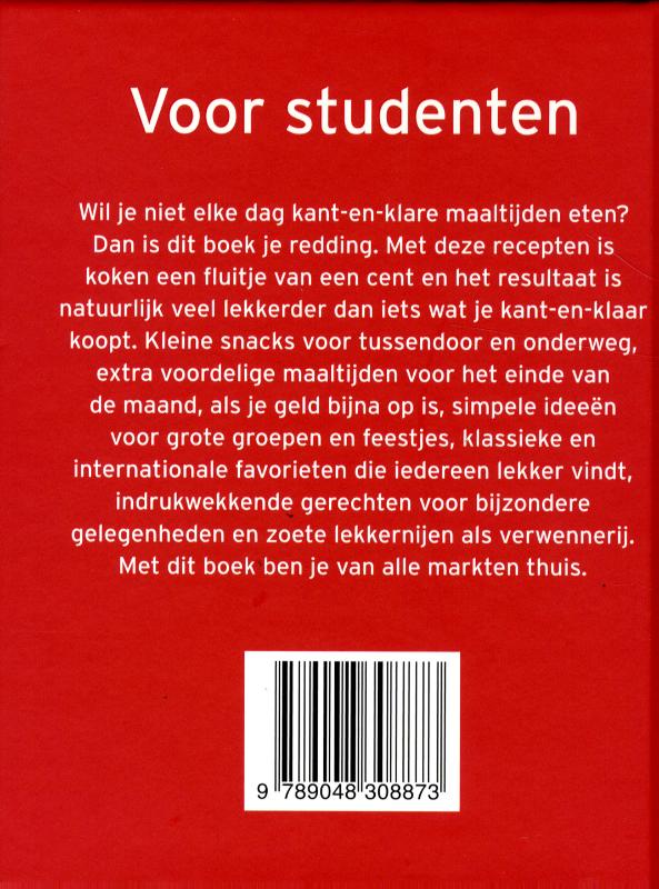Achterkant van Voor studenten
